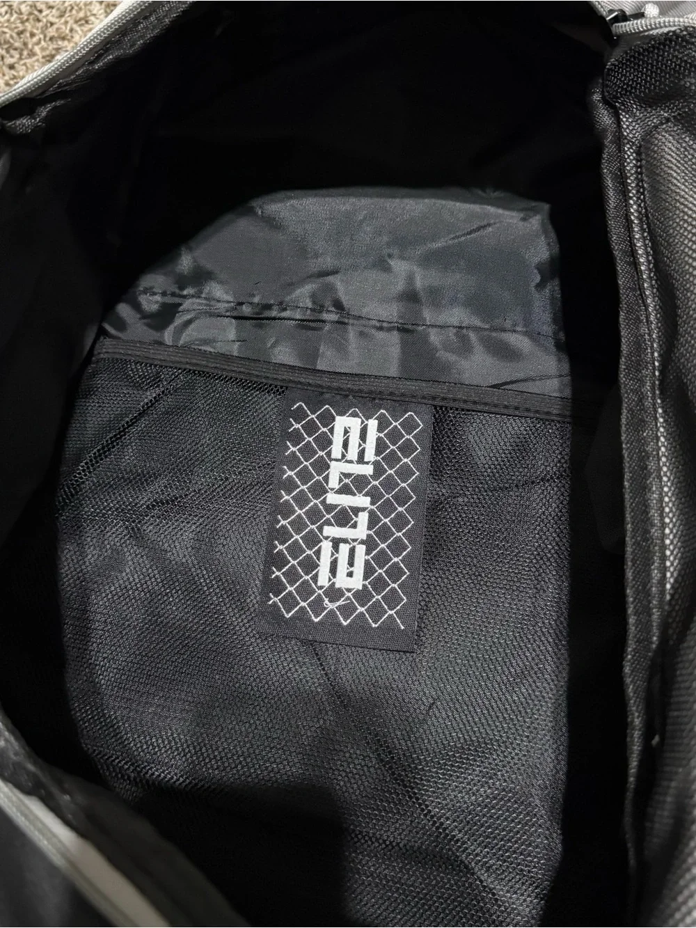 Nike Gray and Black Elite Backpack